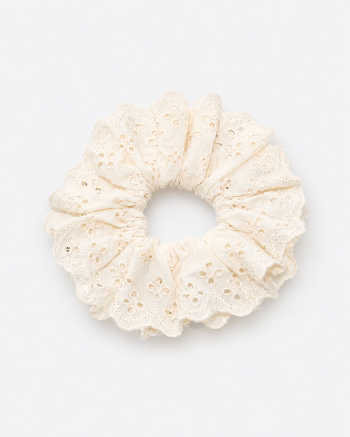 Cotton Eyelet Scrunchie