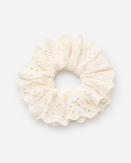 Cotton Eyelet Scrunchie