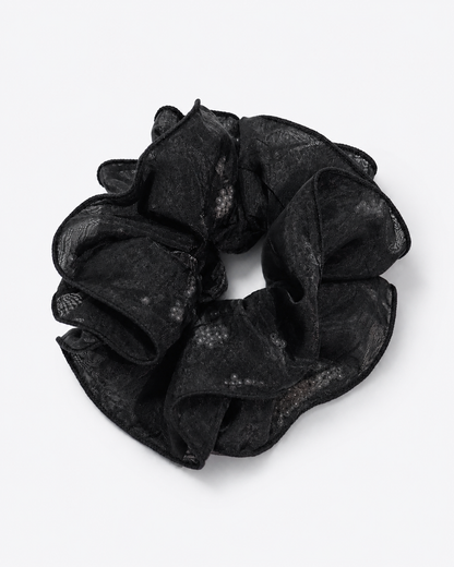 Sheer Black Scrunchie