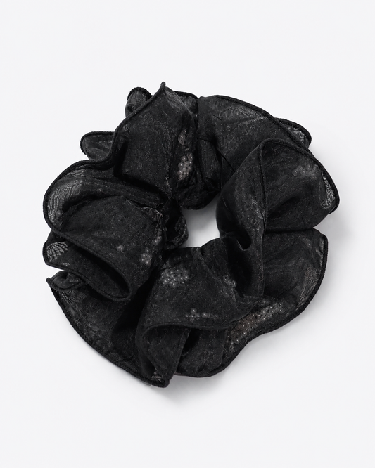 Sheer Black Scrunchie