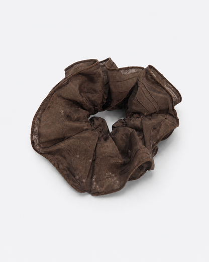 Sheer Espresso Scrunchie
