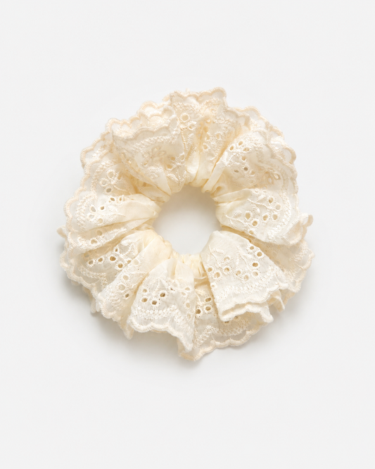 Sheer Eyelet Scrunchie