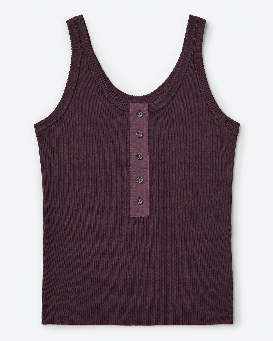 Soft Form Rib Tank — Espresso