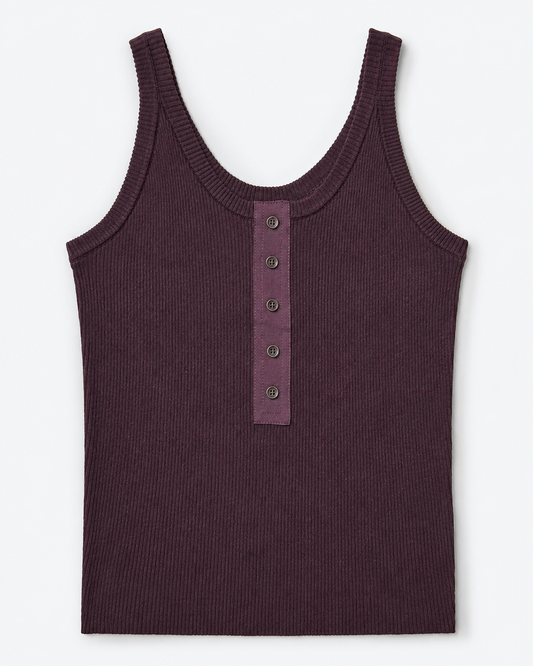 Soft Form Rib Tank — Espresso