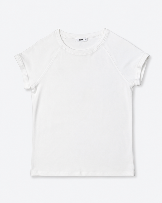 The Contour Raglan Tee - Cloud